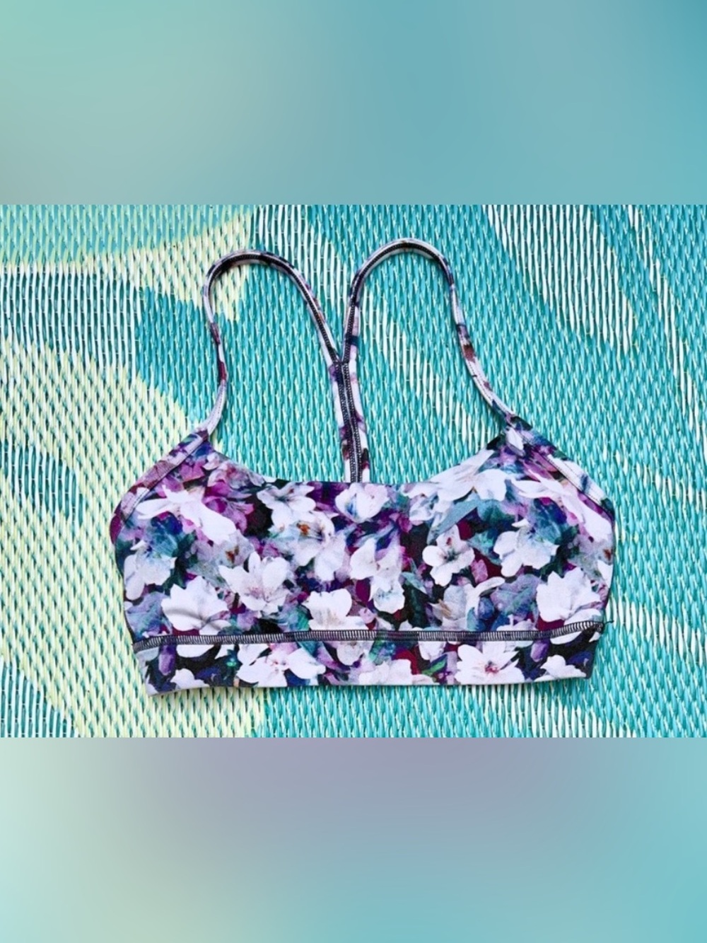 Lululemon Flow Y Bra Floral Utopia Multi